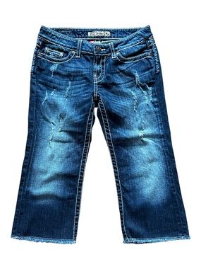 BKE Madison Distressed Cropped Jeans